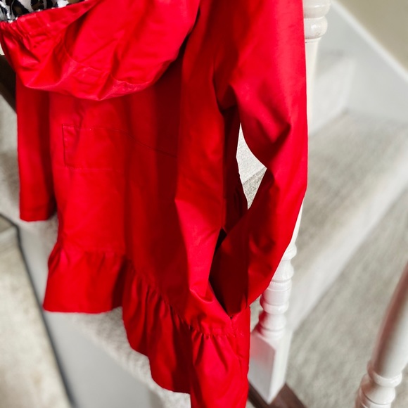 Red with Leopard Rain Jacket *Like New* - Picture 4 of 5